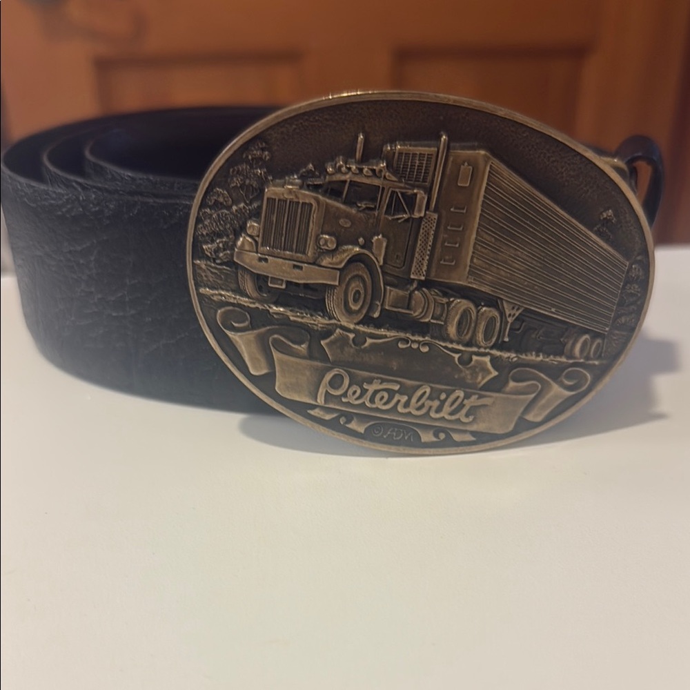 Gold and Black Belt with Distinctive Buckle